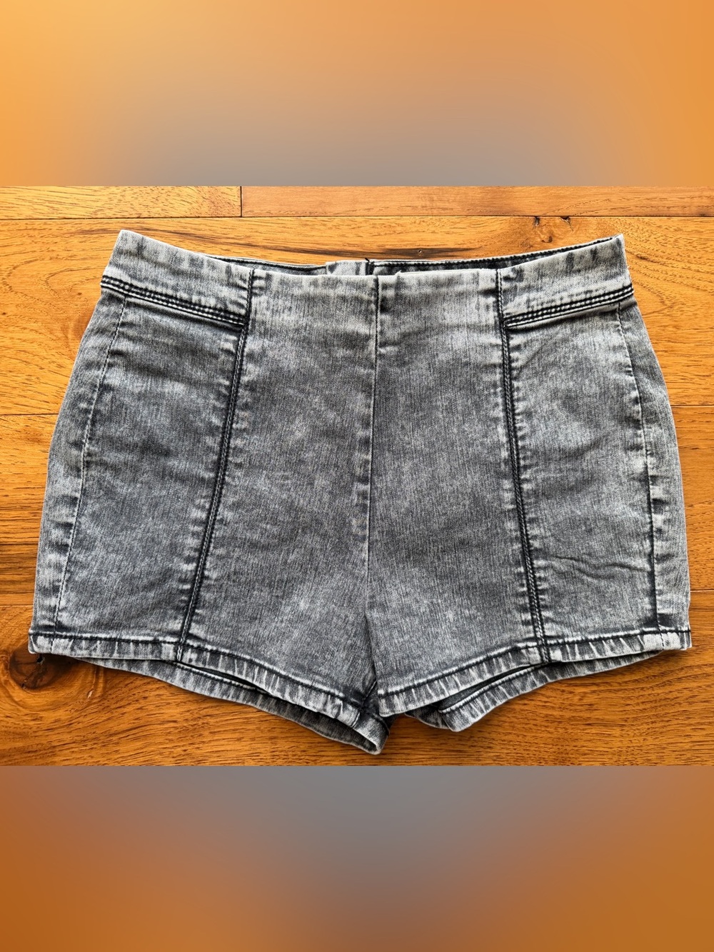 PacSun Bullhead Denim Co. High Rise Gray Zip Stretch Jean Denim Shorts Size 5